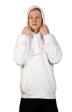 Load image into Gallery viewer, Dashbike Attention Organic Hoodie - Mens White
